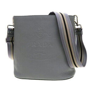 Prada Vitello Phenix leather bucket bag Argilla Gray